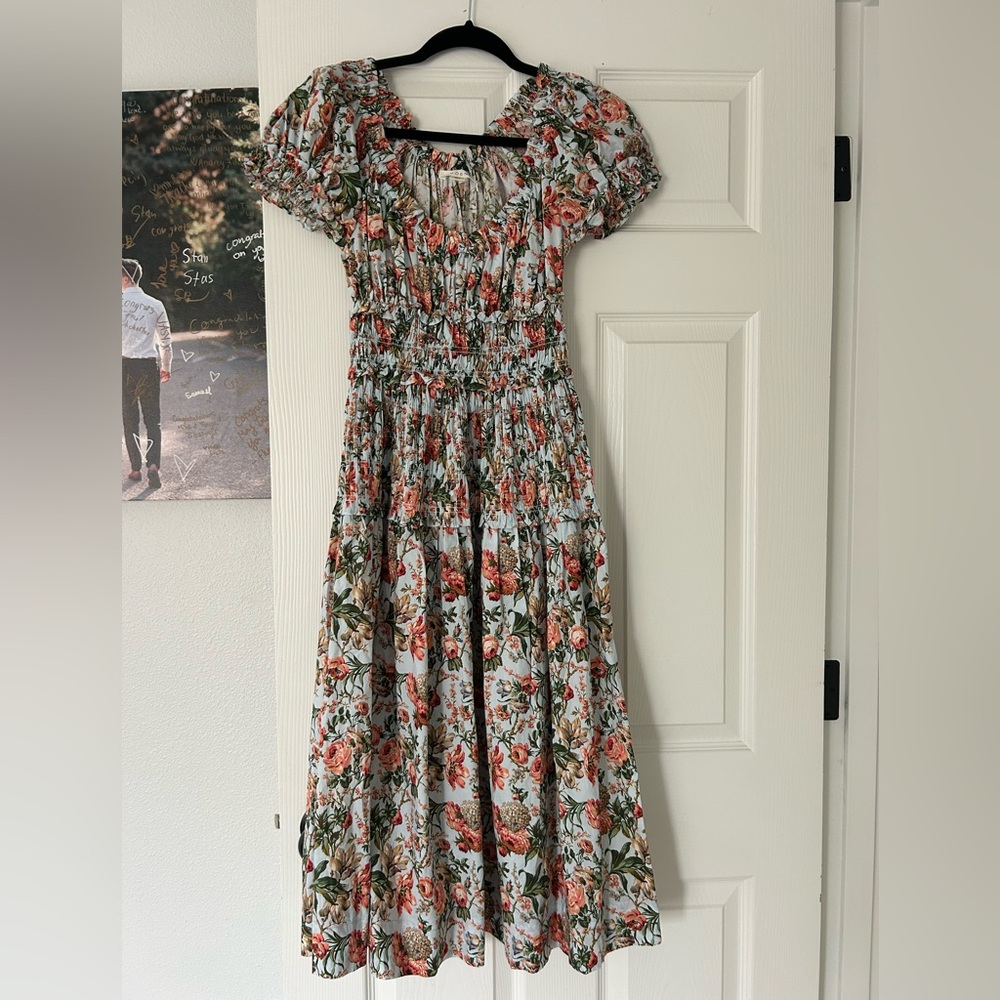 Doen Floral Midi Leanne Dress